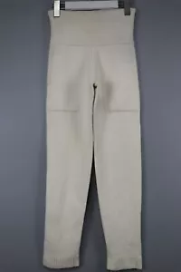 HERMES Vintage Ivory Used Cashmere/Wool Leggings Womens Size XS/25 - Picture 1 of 15