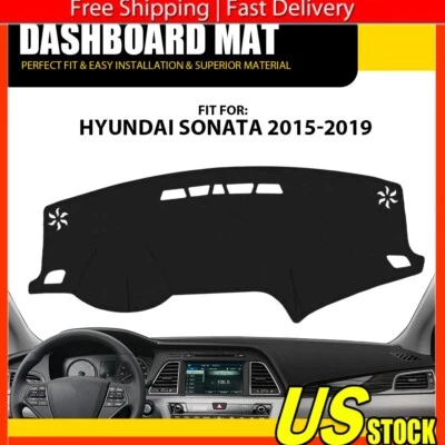 Cubierta protectora de cuero para tablero de instrumentos de coche para Hyundai Sonata 15-2019 alfombrilla almohadilla A Foto 1 de 4