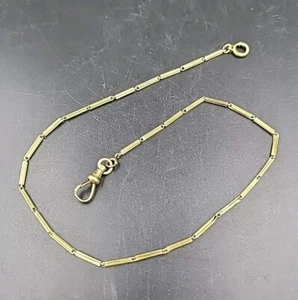 Orologio da taschino Vintage Simmons Oro Catena Fob Maglie Elaborate - Buone Condizioni - Foto 1 di 4