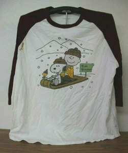 A Boy And His Dog Sledding Together 3/4 Sleeve Baseball T-Shirt 3XL White/Maroon - Picture 1 of 6