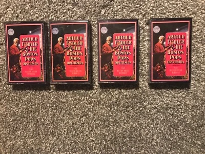 Arthur Fiedler and The Boston Pops Orchestra 4 Cassettes VG Condition 1993 - Image 1 of 4