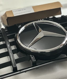 For Mercede -Benz Chrome Mirror Grille Star Emblem W177 W205 A B C CLS S CLA GLA - Picture 1 of 23