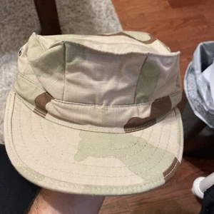 1990s USMC Marine Corps DCU Desert Camo Utility Patrol Hat Cap Small - Picture 1 of 6