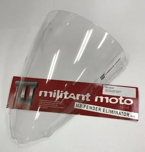06-19 ZX14 ZX14R Militantmoto Clear Stk SuperSport Windshield Windscreen 50-2015 - Picture 1 of 1