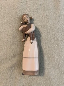 LLADRO Mädchen hält Lamm #1010 Schäferin Figur neuwertig IOB - Bild 1 von 6