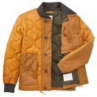 NWT Timberland Men's Ecoriginal Quilted Bomber Jacket A1XM9 Wheat Black Sz S M L