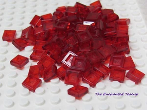 Lego Tile 1x1 Transparent Red - Lot of 300 - New - Picture 1 of 3