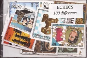 Chess on Stamps - 100 Different Stamps - Picture 1 of 1
