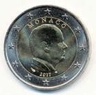 2 Euro Kursmünze Monaco 2017 Albert II - original bankfrisch - rar