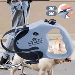 Retractable Dog Lead Leash Long Strong Extendable 3/5m Lockable Heavy 8/15KG AU - Picture 1 of 12