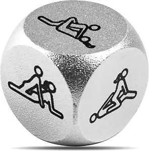 Metall Entscheidungswürfel 0,8 Zoll - einzigartige Geschenke für Männer, Frauen, Paare, romantisches Spiel - Bild 1 von 12