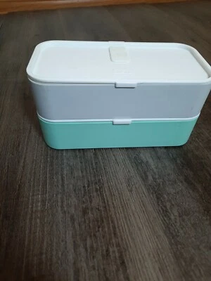 Contenedores de lonchera blanca/verde azulada/monbento Foto 1 de 4