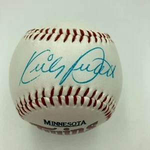 Kirby Puckett Signed Autographed Minnesota Twins Logo Baseball JSA Sticker - Picture 1 of 3