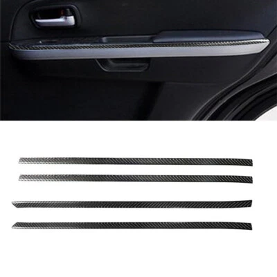 4 piezas para Suzuki Grand Vitara 06-13 fibra de carbono reposabrazos panel moldura Foto 1 de 4