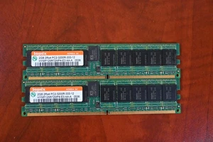 Hynix 4GB (2x 2GB) 2Rx4 PC2-3200R-333-12 HYMP125R72MP4-E3 - Retro - Picture 1 of 1
