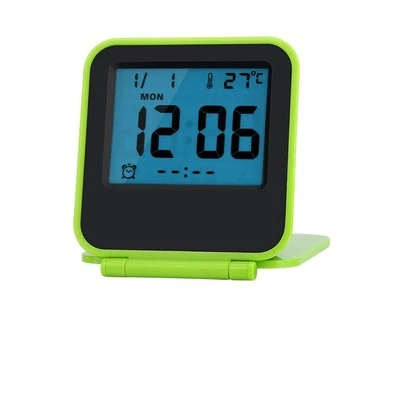 Digitaler Reisewecker Faltbarer tragbarer Mini-Weckkalender Temperatur- und T... - Bild 1 von 4
