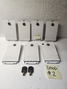 Coin Laundry Used Service Doors Lot of 7 OEM ESD & Greenwald 800 Lock & 2  Keys  - Picture 1 of 4