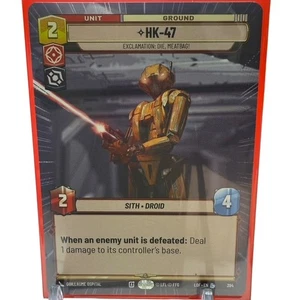 HK-47 Die Meatbag Star Wars Unlimited Legendary Hyperspace LOF 394/264 casi nuevo - Imagen 1 de 2