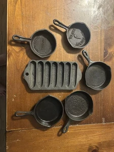 Antique Toy Skillets Advertisements And A Couple Reproductions All In One Lot - Picture 1 of 5