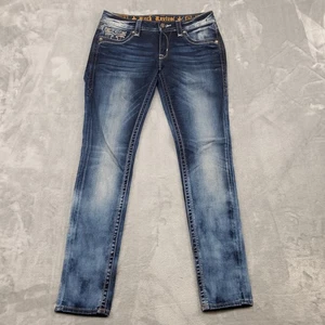 Rock Revival Jeans Damen 29 Blau Alivia Skinny Stretch Distressed Denim Hose - Bild 1 von 18