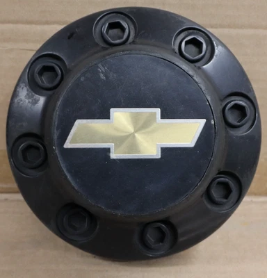 Chevrolet Silverado Van 2500 3500 1988-1999 negro tapa central 15548246 usado fabricante de equipos originales Foto 1 de 4