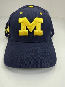 Top Of The World Michigan Wolverines Hat Cap Strap Back U of M Navy Big Logo - Picture 1 of 7