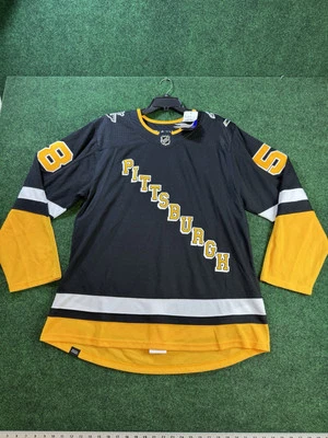 Camiseta Adidas Auténtica Kris Letang Pittsburgh Penguins NHL Negra Alterna 54 Foto 1 de 4