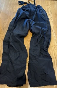 Pantalones de nieve North Face para hombre XL negros de nailon aislados polainas de esquí tirantes justos - Imagen 1 de 14