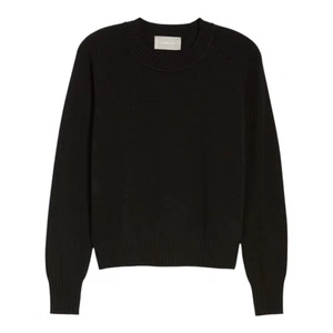 Suéter Everlane ReCashmere Negro Lana Mezcla Cachemira Cuello Redondo Acogedor Para Mujer M - Imagen 1 de 8