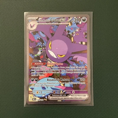 Team Rockets Crobat EX Rare Special Illustration Card 234/182 Destined Rivals - Image 1 of 4