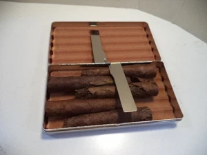 Portasigari in metallo  PER TOSCANI AMMEZZATI /SIGARETTI SIGARI  NUOVO MOD 2 - Picture 1 of 5