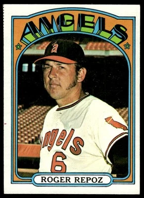 1972 Topps #541 Roger Repoz BASEBALL California Angels - Image 1 of 2