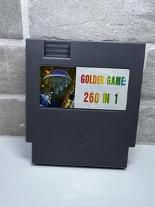 Golden Game 260 In 1 - Nes Nintendo - Tetris*Pac-Man*Donkey Kong & Mario* TESTED - Picture 1 of 5