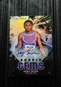 2025 Upper Deck Goodwin Black Diamond Rookie Gems Quincy Wilson 01/49 Auto RC - Picture 1 of 2