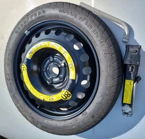 SKODA YETI INCLUDING 4X4 17" SPARE SPACE SAVER WHEEL & JACK KIT 2013 - 2024 - Picture 1 of 7