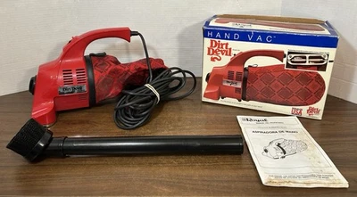 Dirt Devil Hand Vac Vacuum Model 103 by Royal Vacuum Red Made In USA Works Clean - Image 1 of 4