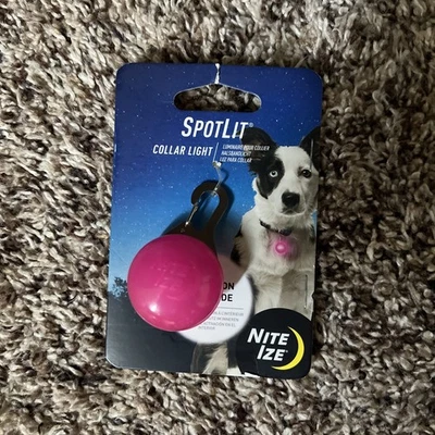 Nite Ize SpotLit Collar Light - Pink Plastic - Image 1 of 2