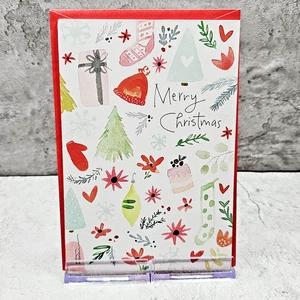 Recycled Paper Greetings Christmas Card Happy Quiet Beautiful Artistic 5x7 - Picture 1 of 7