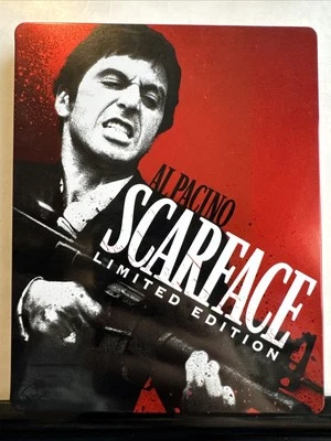 Scarface Edición Limitada Steelbook Blu-Ray DVD Juego de 2 Discos Raro Fuera de Stock Al Pacino Foto 1 de 2