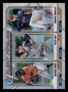 2021 Bowman Chrome Talent Pipeline Refractors #TPHOU Tyler Ivey/Freudis Nova - Picture 1 of 2