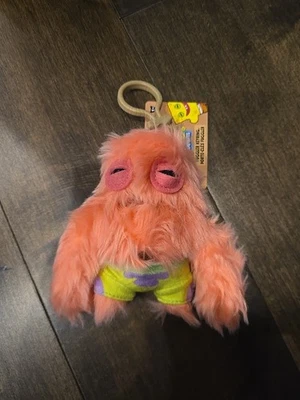 Zuru Fuggler x Spongebob Squarepants Keychain Plush Ring PATRICK STAR 5 in - Image 1 of 2