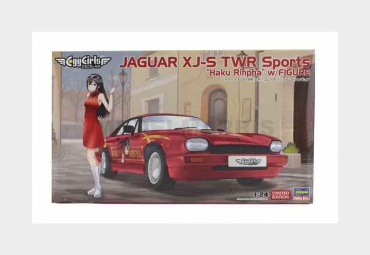 HASEGAWA SSP622 JAGUAR - XJ-S TWR SPORTS WITH HAKU RINPHA FIGURE - 1/24 - Immagine 1 di 1