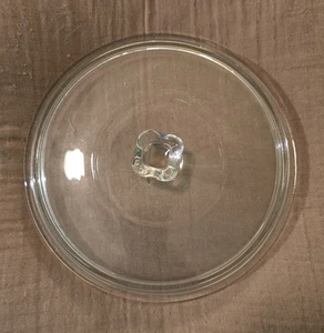 Tapa con perilla cuadrada de vidrio transparente para cazuela redonda de 8 3/4" de repuesto - Imagen 1 de 3