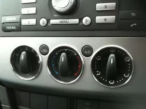 For Ford C-MAX C Max 2003-2010 Chrome Heater Rings Dashboard Alloy Surrounds x3 - Foto 1 di 5