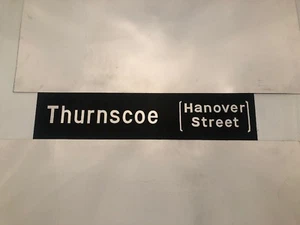 Doncaster Vintage Linen Destination Bus Blind 311 33"- Thurnscoe Hanover Street - Picture 1 of 6