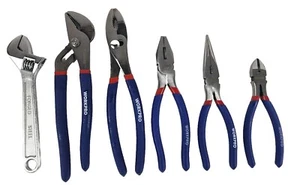Workpro Set 6pz Pinza e Chiavi Regolabili con Impugnatura Antiscivolo in Acciaio al Carbonio - Foto 1 di 9