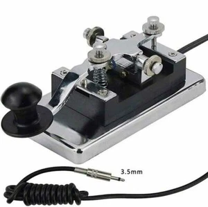 New MORSE CODE TRAINER Shortwave Radio Telegraph Key CW Radio K4 Heavy Duty Key - Zdjęcie 1 z 4