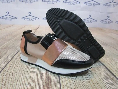 BRAND NEW Steve Madden Jsarzey Rose Gold Athletic Fashion Sneakers Girls Youth - Image 1 of 4