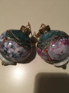 1998 Edition (2) Hummingbird Ornaments The Ruby Throated And The Anna's Hummingb - Picture 1 of 6