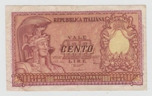 ITALIA REPUBBLICA 100 LIRE 1951 CIRCOLATA #BANC - Imagen 1 de 2